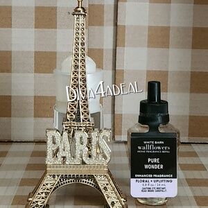 Bath & Body Works EIFFEL TOWER Nightlight Wallflower Plug & Refill 2PC Bundle